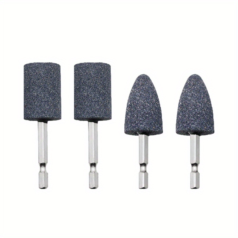 Sharpening Stone Whetstone - 4Pcs Grinding Wheel Heads with Hexagonal