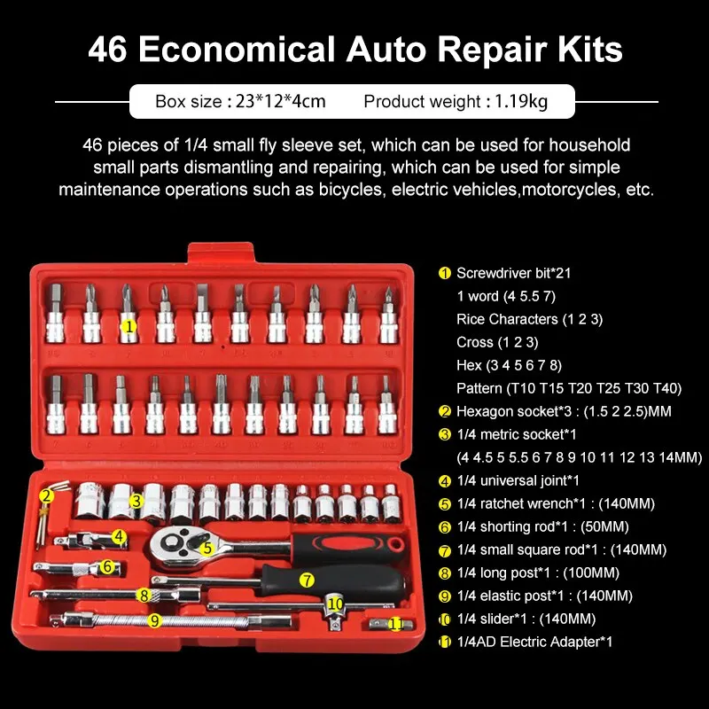 Heavy Duty Automotive Tool Kit - Mini Workshop Tools avaliação e preço