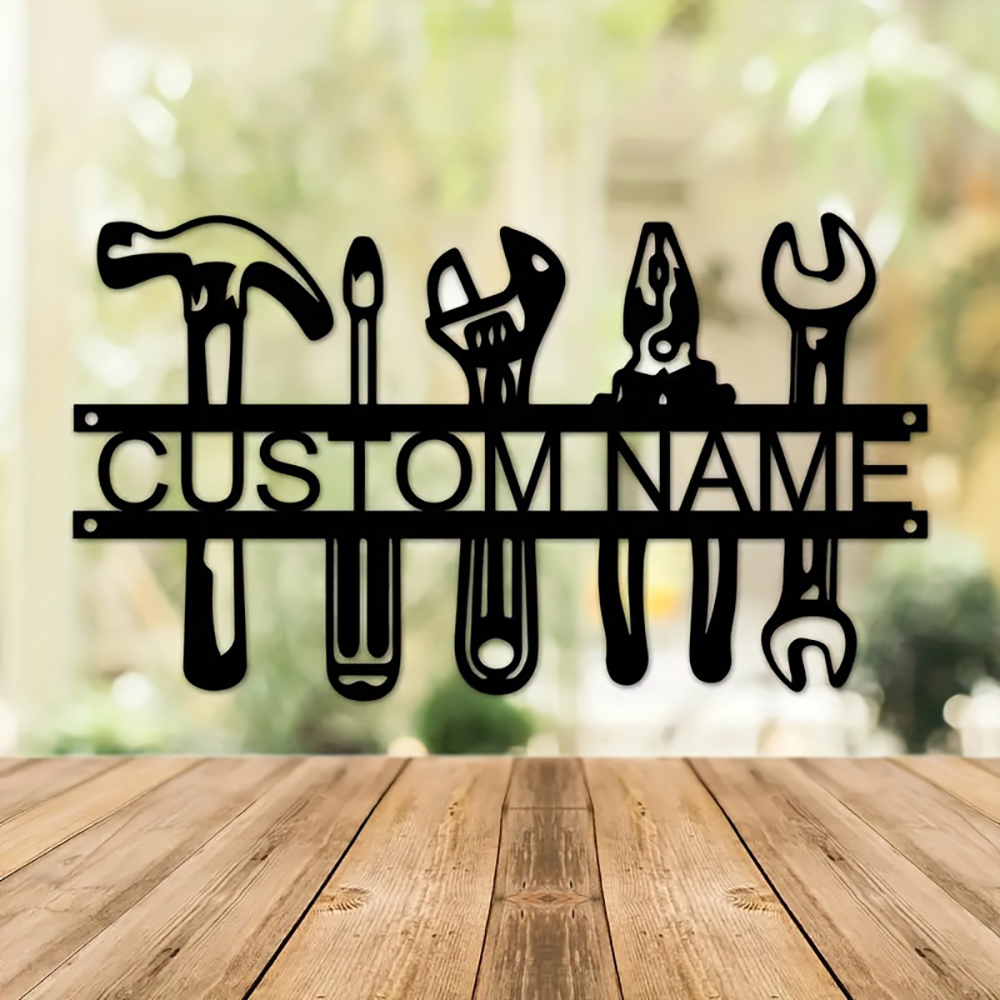 Customized Name Industrial Sty - Workshop Tools Name avaliação e preço