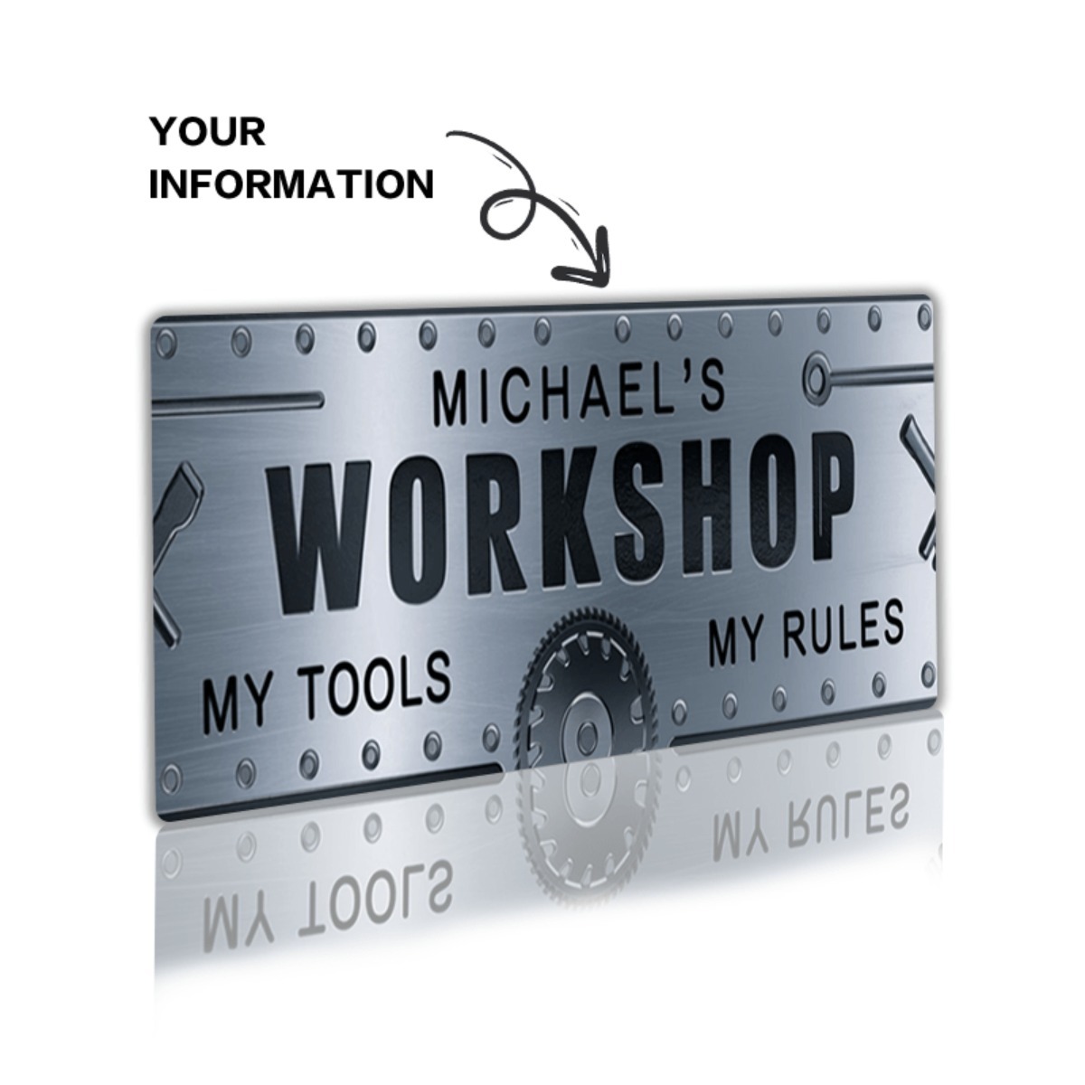 Personalized Name Workshop Alu - Workshop Tools Name avaliação e preço