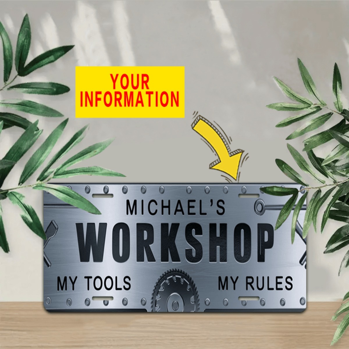 Personalized Name Workshop Alu - Workshop Tools Name avaliação e preço