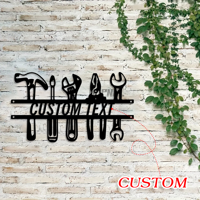 DIY Industrial Style Iron Wall - Workshop Tools Name avaliação e preço