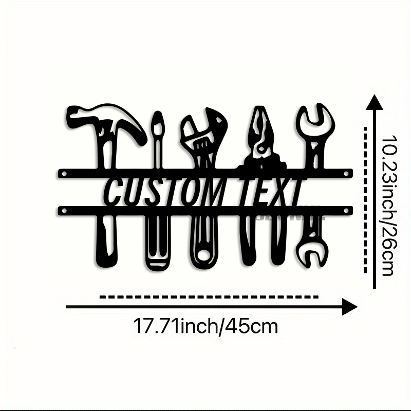 DIY Industrial Style Iron Wall - Workshop Tools Name avaliação e preço