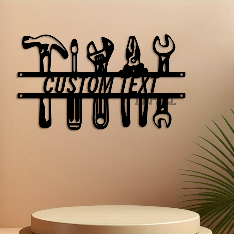 DIY Industrial Style Iron Wall - Workshop Tools Name avaliação e preço