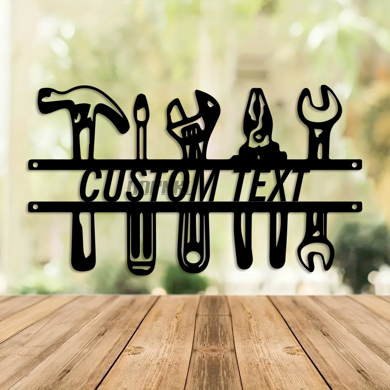 DIY Industrial Style Iron Wall - Workshop Tools Name avaliação e preço