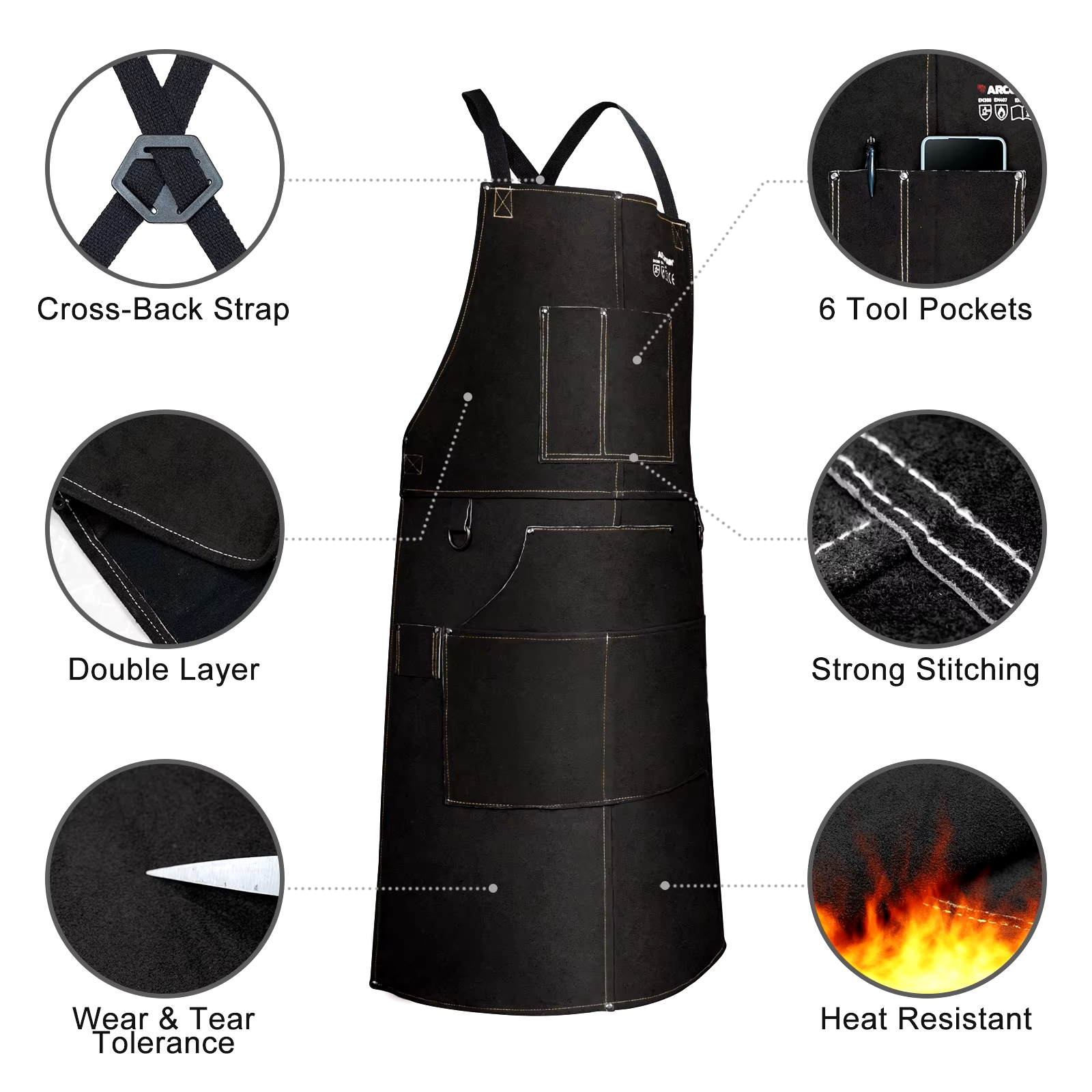 ARCCAPTAIN Leather Welding Wor - Mini Workshop Tools avaliação e preço