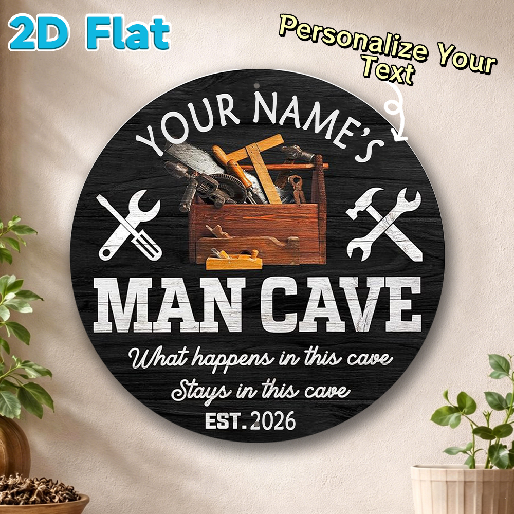 Custom Name & Year Man Cave Ro - Workshop Tools Name avaliação e preço