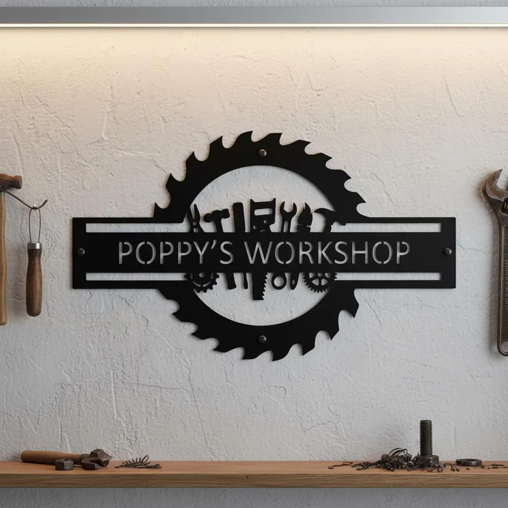 Custom Garage Name Sign,Worksh - Workshop Tools Name avaliação e preço