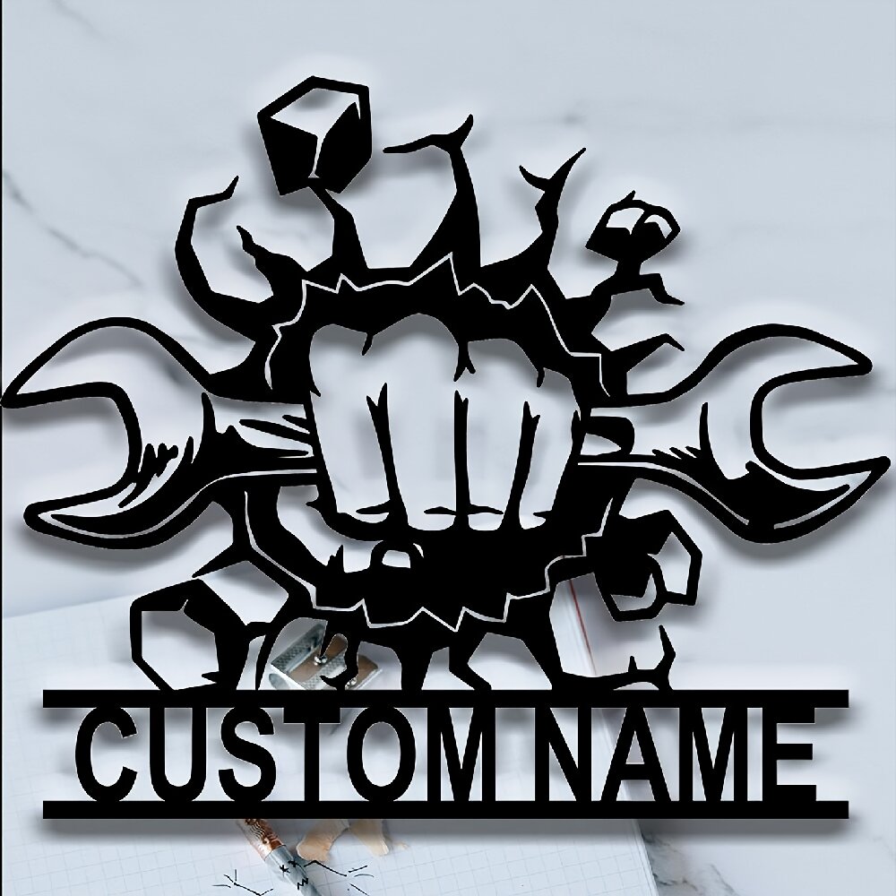 Custom Metal Workshop Wall Sig - Workshop Tools Name avaliação e preço
