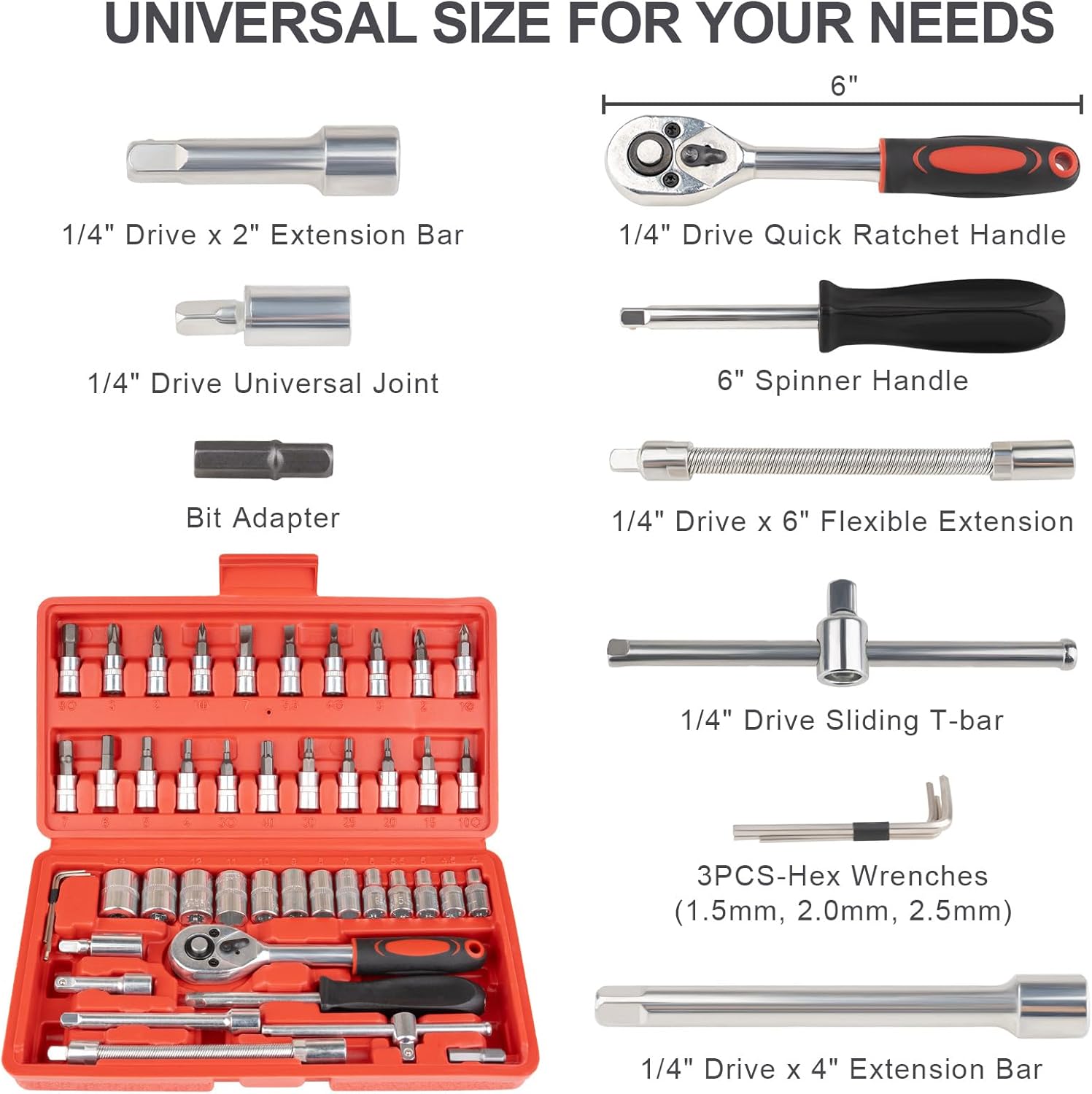 46PCS 1/4 Inch Drive Socket an - Tools & Workshop Equipment For Sale In Hampshire Page 3 50 Gumtree avaliação e preço