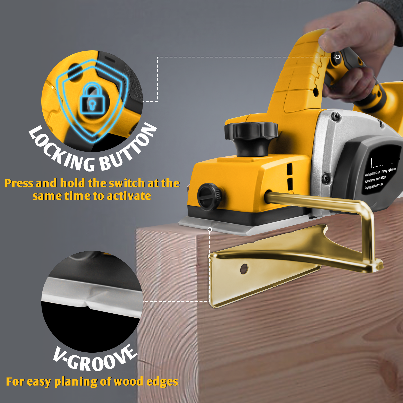 Electric Hand Planer for Dewal - Hand Plane Block avaliação e preço