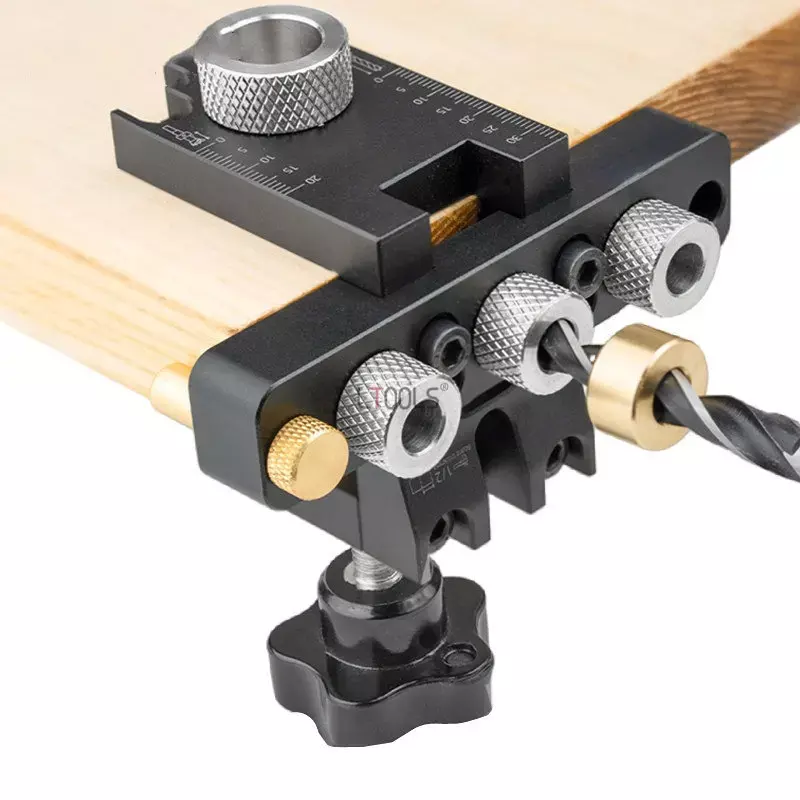 3 in1 Adjustable Doweling Jig  - Mini Workshop Tools avaliação e preço