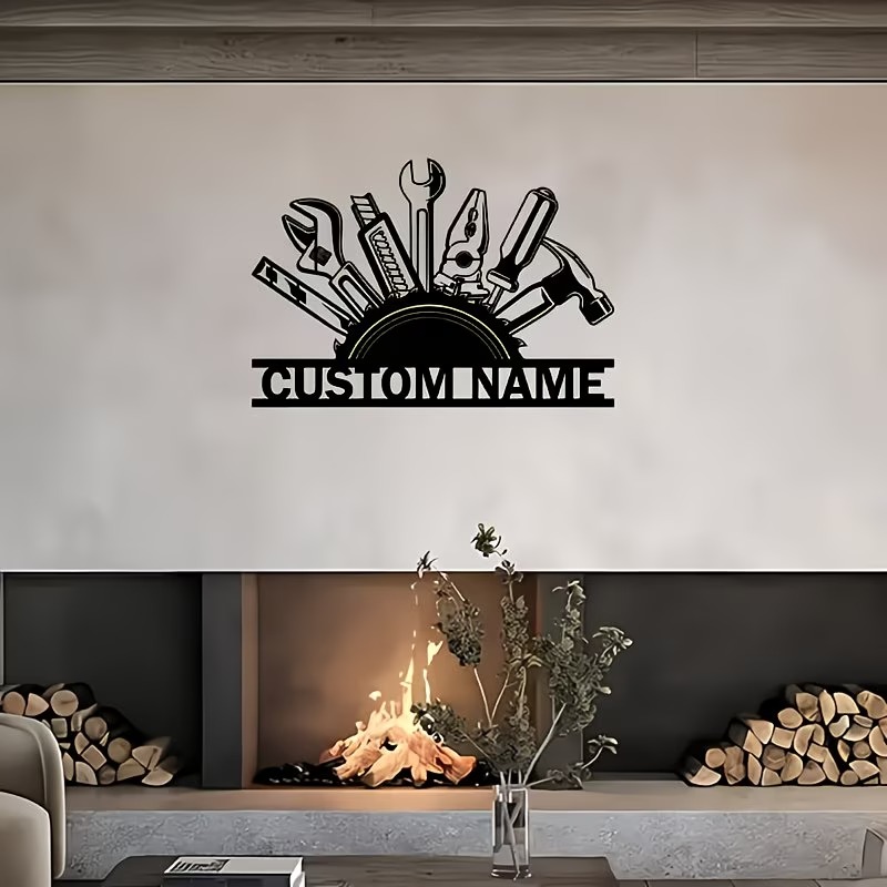 Custom Metal Tool Wall Art - P - Workshop Tools Name avaliação e preço